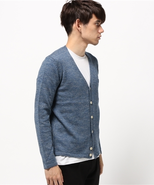 dip（ディップ）の「【dip】ディップ/ カーディガン（カーディガン/ボレロ・メンズ・ベージュ/ブルー・SMALL/LARGE/MEDIUM）」の3枚目の写真