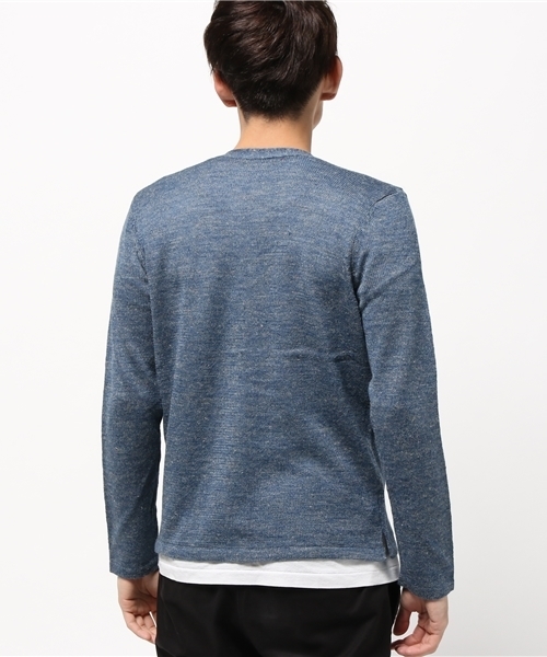 dip（ディップ）の「【dip】ディップ/ カーディガン（カーディガン/ボレロ・メンズ・ベージュ/ブルー・SMALL/LARGE/MEDIUM）」の4枚目の写真
