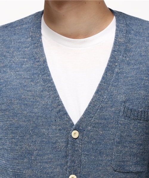 dip（ディップ）の「【dip】ディップ/ カーディガン（カーディガン/ボレロ・メンズ・ベージュ/ブルー・SMALL/LARGE/MEDIUM）」の5枚目の写真