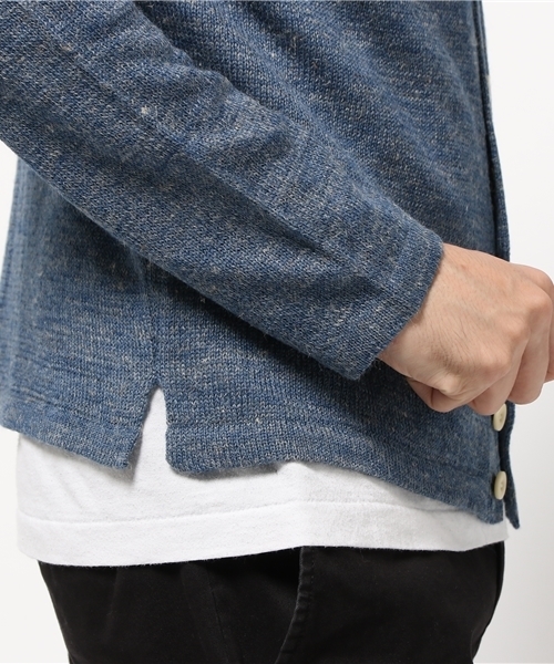dip（ディップ）の「【dip】ディップ/ カーディガン（カーディガン/ボレロ・メンズ・ベージュ/ブルー・SMALL/LARGE/MEDIUM）」の6枚目の写真