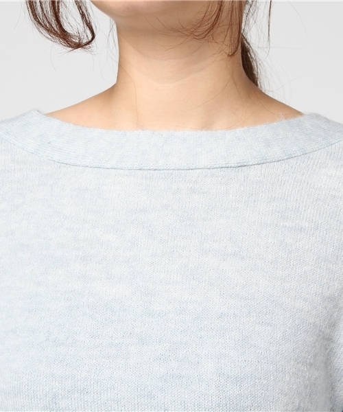 The Virgnia（ザ ヴァージニア）の「ボートネックバックタック入りニット（ニット/セーター・レディース・サックスブルー/ブラウン/ボルドー/ラベンダー・FREE）」の8枚目の写真