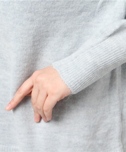 The Virgnia（ザ ヴァージニア）の「ボートネックバックタック入りニット（ニット/セーター・レディース・サックスブルー/ブラウン/ボルドー/ラベンダー・FREE）」の9枚目の写真