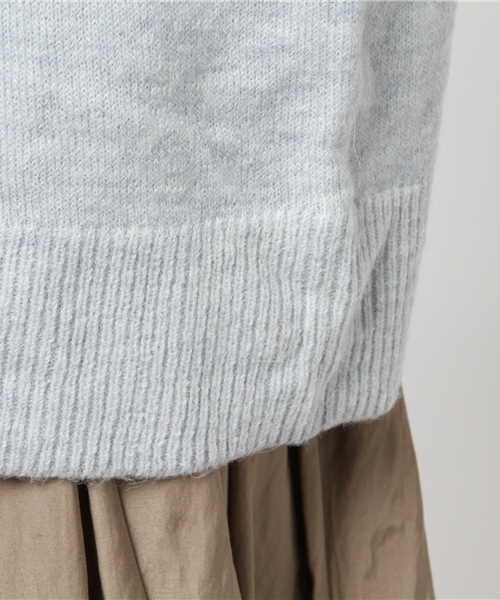 The Virgnia（ザ ヴァージニア）の「ボートネックバックタック入りニット（ニット/セーター・レディース・サックスブルー/ブラウン/ボルドー/ラベンダー・FREE）」の10枚目の写真