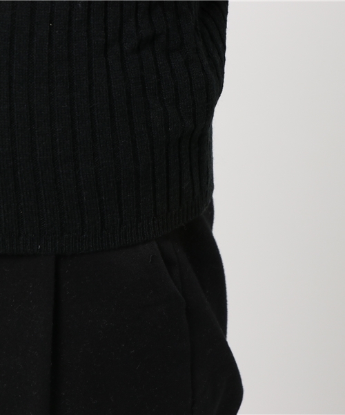 VENCEEXCHANGE（ヴァンスエクスチェンジ）の「袖フレアオフタートルＰＯ（ニット/セーター・レディース・ブラック/グレー・MEDIUM）」の8枚目の写真