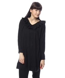 mystic | 衿フリルニットソー(Tシャツ/カットソー)