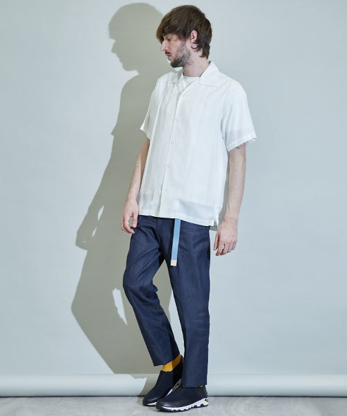 UNITED TOKYO（ユナイテッドトウキョウ）の「オープンカラーショートスリーブシャツ（シャツ/ブラウス・メンズ・ピンク/ブラック/サックスブルー/オフホワイト・3/1/2）」の9枚目の写真