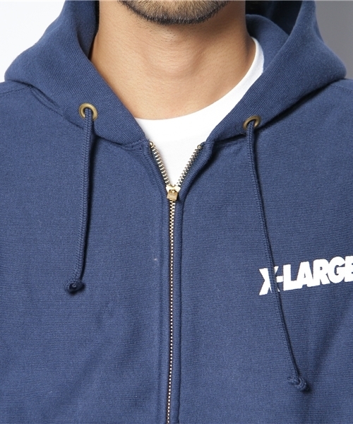 XLARGE（エクストララージ）の「XLARGE × Champion REVERSE WEAVE ZIP HOODIE（パーカー・メンズ・ブラック/アッシュグレー/バーガンディー/ネイビー・MEDIUM/LARGE/X-LARGE）」の8枚目の写真