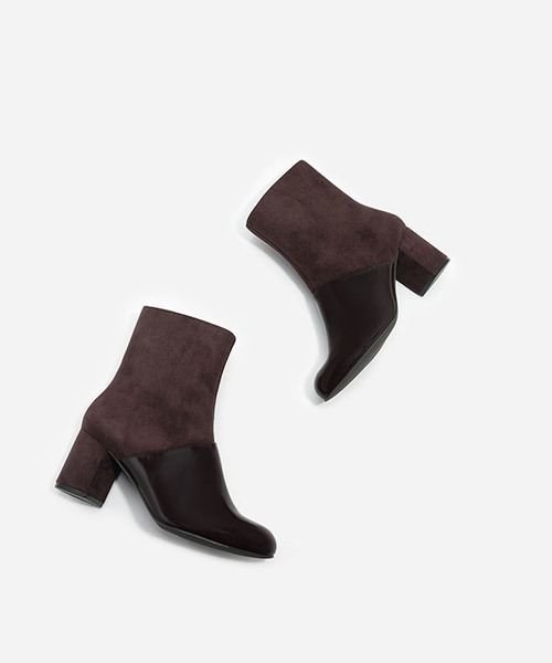 CHARLES & KEITH(チャールズ & キース)の「コントラストパネルブーツ / CONTRAST PANEL BOOTS(ブーツ・レディース・ブラウン/ネイビー/ブラック・23.5cm/23cm/24cm)」の14枚目の写真