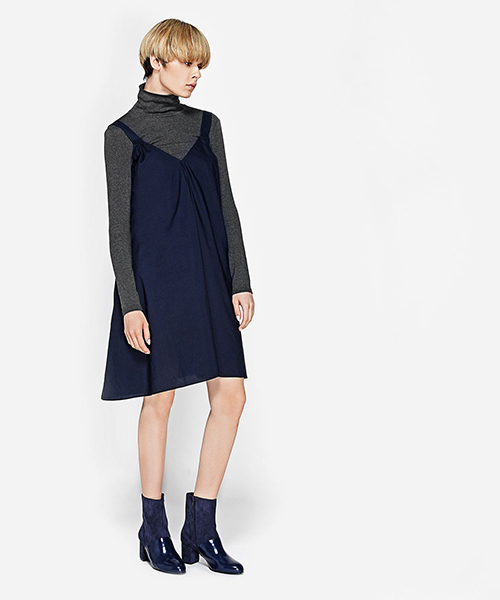 CHARLES & KEITH(チャールズ & キース)の「コントラストパネルブーツ / CONTRAST PANEL BOOTS(ブーツ・レディース・ブラウン/ネイビー/ブラック・23.5cm/23cm/24cm)」の5枚目の写真