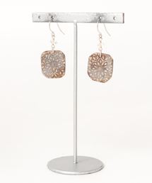 【IRODORI】race モヨウのpierce(鉄絵具)