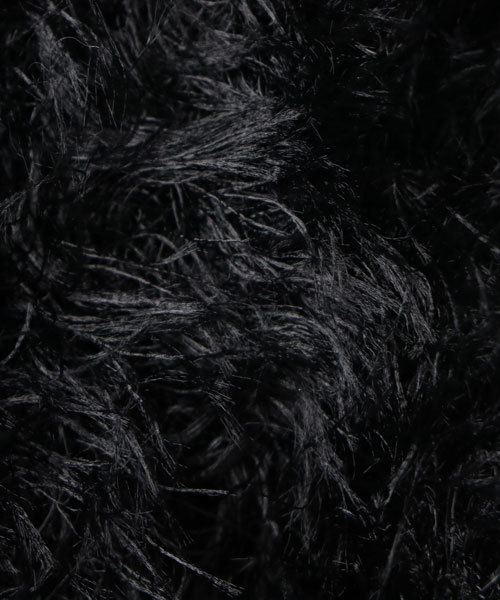 archives（アルシーヴ）の「フェザーヤーンリブ切替プルオーバー（ニット/セーター・レディース・ブラック/パープル/シルバーグレー・MEDIUM）」の5枚目の写真