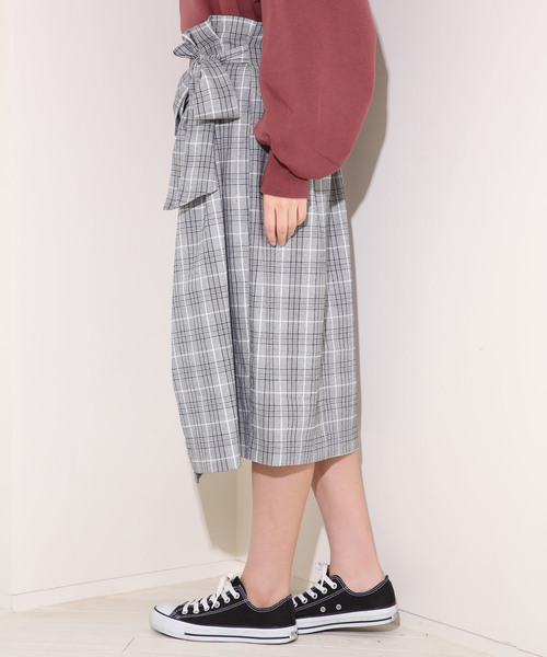 one after another NICE CLAUP(ワンアフターアナザーナイスクラップ)の「チェックミディスカート(スカート・レディース・ブラウン系その他/ベージュ系その他/ブルー系その他/チェック・FREE)」の5枚目の写真
