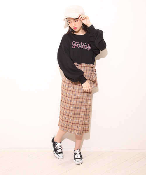 one after another NICE CLAUP(ワンアフターアナザーナイスクラップ)の「チェックミディスカート(スカート・レディース・ブラウン系その他/ベージュ系その他/ブルー系その他/チェック・FREE)」の15枚目の写真