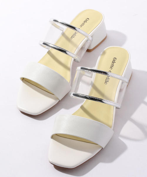ODETTE E ODILE（オデットエオディール）の「OFC 2BLTPVC サンダル35（サンダル・レディース・ライトブルー/パープル/ホワイト/ベージュ/ライラック/イエロー/シルバー・35/36/37）」の2枚目の写真