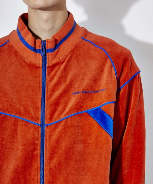 WHITE MOUNTAINEERING（ホワイトマウンテニアリング）の「【White Mountaineering】ベロアトラックトップ/WM1871510（ジャージ・メンズ・ネイビー/オレンジ・S/M/L）」の10枚目の写真