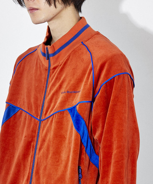 WHITE MOUNTAINEERING（ホワイトマウンテニアリング）の「【White Mountaineering】ベロアトラックトップ/WM1871510（ジャージ・メンズ・ネイビー/オレンジ・S/M/L）」の7枚目の写真