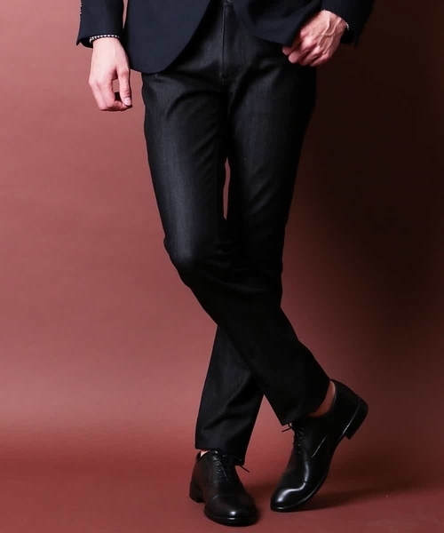 MICHEL KLEIN HOMME   （ミッシェルクランオム）の「パンツ（プレビアストレッチ5ポケット）（その他パンツ・メンズ・ネイビー/ブラック/チャコールグレー・48/46/50）」の2枚目の写真