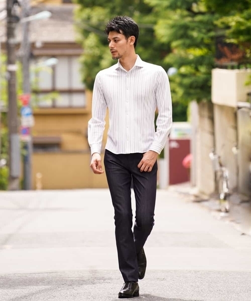 MICHEL KLEIN HOMME   （ミッシェルクランオム）の「パンツ（プレビアストレッチ5ポケット）（その他パンツ・メンズ・ネイビー/ブラック/チャコールグレー・48/46/50）」の7枚目の写真