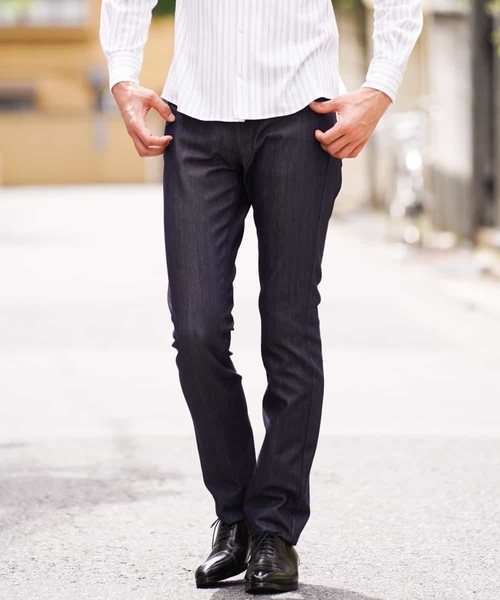 MICHEL KLEIN HOMME   （ミッシェルクランオム）の「パンツ（プレビアストレッチ5ポケット）（その他パンツ・メンズ・ネイビー/ブラック/チャコールグレー・48/46/50）」の9枚目の写真