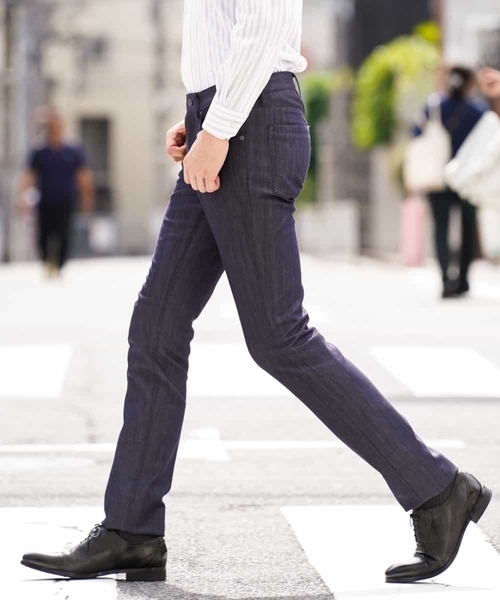 MICHEL KLEIN HOMME   （ミッシェルクランオム）の「パンツ（プレビアストレッチ5ポケット）（その他パンツ・メンズ・ネイビー/ブラック/チャコールグレー・48/46/50）」の11枚目の写真