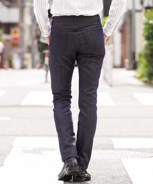 MICHEL KLEIN HOMME   （ミッシェルクランオム）の「パンツ（プレビアストレッチ5ポケット）（その他パンツ・メンズ・ネイビー/ブラック/チャコールグレー・48/46/50）」の13枚目の写真