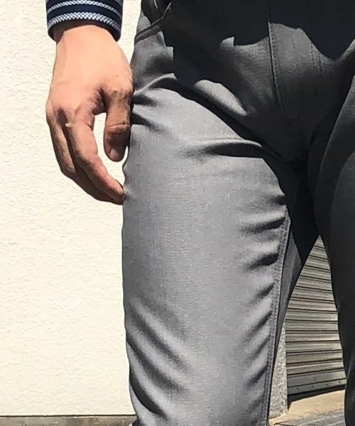 MICHEL KLEIN HOMME   （ミッシェルクランオム）の「パンツ（プレビアストレッチ5ポケット）（その他パンツ・メンズ・ネイビー/ブラック/チャコールグレー・48/46/50）」の15枚目の写真