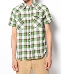 HYSTERIC GLAMOUR | CHECK半袖ウエスタンSH(シャツ/ブラウス)