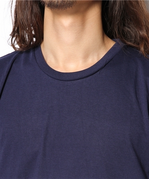 WEGO（ウィゴー）の「WEGO/三段バイカラーTee（7）（Tシャツ/カットソー・メンズ・ホワイト/ダークグリーン/ネイビー・MEDIUM/LARGE）」の7枚目の写真