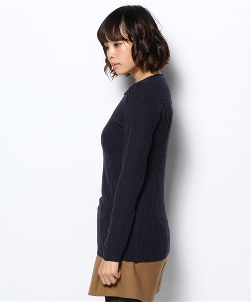 Kastane（カスタネ）の「リブPO（ニット/セーター・レディース・ネイビー/ベージュ・FREE）」の4枚目の写真