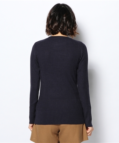 Kastane（カスタネ）の「リブPO（ニット/セーター・レディース・ネイビー/ベージュ・FREE）」の5枚目の写真