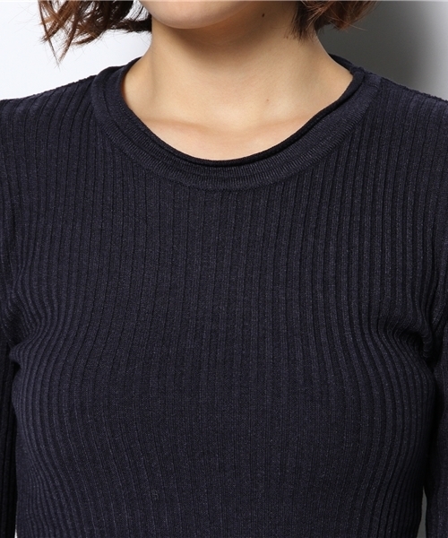 Kastane（カスタネ）の「リブPO（ニット/セーター・レディース・ネイビー/ベージュ・FREE）」の6枚目の写真