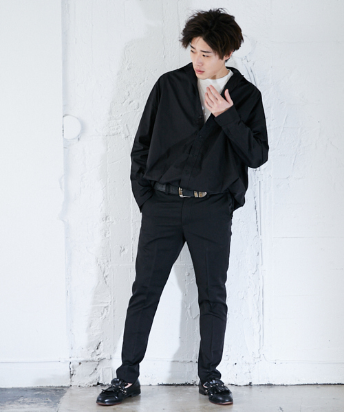 kutir（クティール）の「バックプリントビッグシャツ（シャツ/ブラウス・メンズ・ブラック/ホワイト・MEDIUM/LARGE）」の11枚目の写真