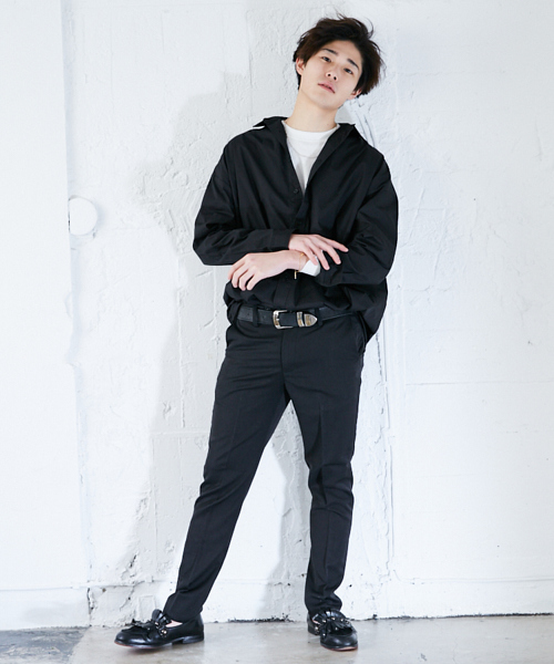 kutir（クティール）の「バックプリントビッグシャツ（シャツ/ブラウス・メンズ・ブラック/ホワイト・MEDIUM/LARGE）」の12枚目の写真