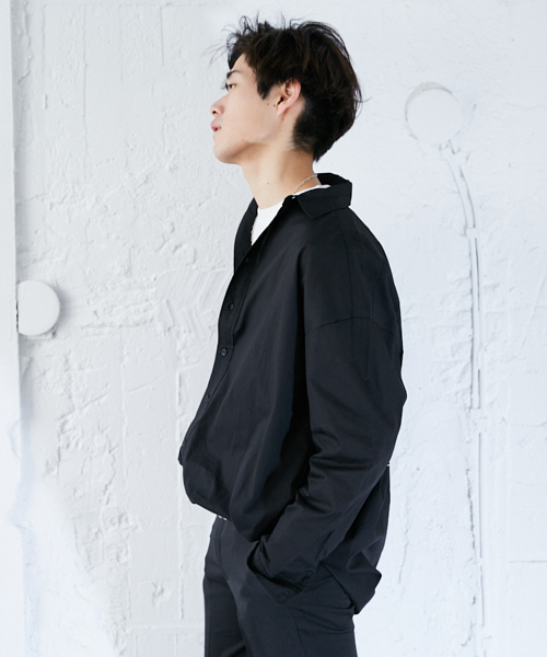 kutir（クティール）の「バックプリントビッグシャツ（シャツ/ブラウス・メンズ・ブラック/ホワイト・MEDIUM/LARGE）」の15枚目の写真