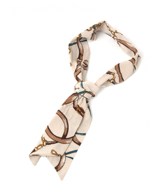 GLOBAL WORK（グローバルワーク）の「チビスカーフ/830582（バンダナ/スカーフ・レディース・ホワイト/ベージュ系その他3/イエロー・FREE）」の9枚目の写真