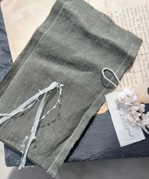 m.soeur（エムスール）の「スズランレースのギフト袋（小）（ラッピングキット・レディース・ホワイト/ダークグリーン・FREE）」の9枚目の写真