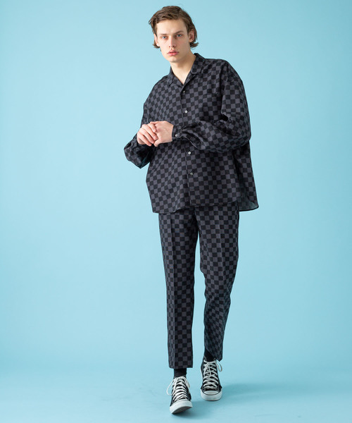 Rara様 確認用 Name.】チェッカーフラッグ柄スラックス / NMPT-ST19SS-001