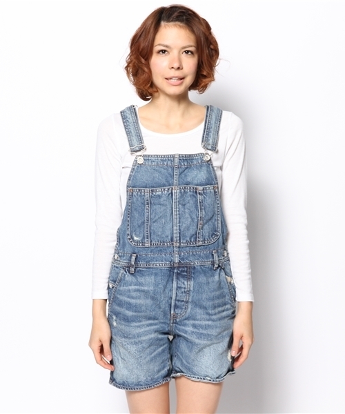 goa（ゴア）の「13OZ ﾃﾞﾆﾑｻﾛﾍﾟｯﾄ（サロペット/オーバーオール・レディース・ブルー・1/2）」の2枚目の写真