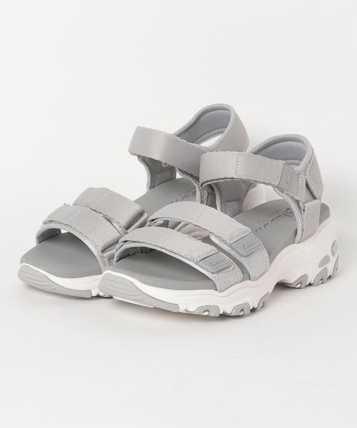 SKECHERS(スケッチャーズ)の「SKECHERS スケッチャーズ D'LITES FRESH CATCH サンダル(サンダル・レディース・ブラック/グレー・24/23)」の4枚目の写真