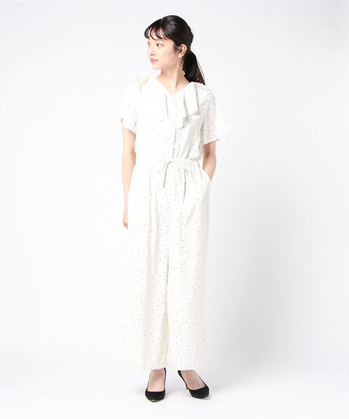 dear sisterhoodフラワーオーバーオール flower（フラワー）の「ピークスターロンパース（サロペット