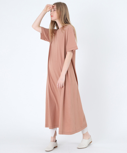 RNA-N（アールエヌエーエヌ）の「M1184 Aラインロングワンピース（ワンピース・レディース・スミクロ/ベージュ/グレー/ホワイト・MEDIUM）」の8枚目の写真