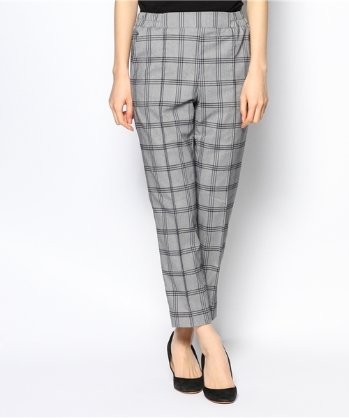 ROSE BUD(ローズバッド)の「LPT-14126 W/ELASTIC PIN-TUCKET ANKLE PANTS(スラックス・レディース・ライトグレー/グレー/ネイビー/ダークネイビー・ONE SIZE)」の1枚目の写真