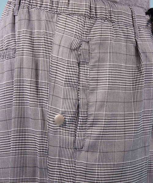 ８(eight)（エイト）の「チェック バスケットパンツ ワイドパンツ（チノパンツ・メンズ・ブラウン/グレー・M/L）」の13枚目の写真