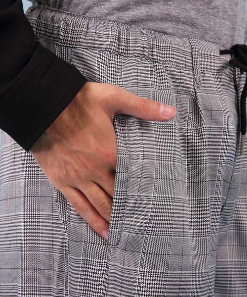 ８(eight)（エイト）の「チェック バスケットパンツ ワイドパンツ（チノパンツ・メンズ・ブラウン/グレー・M/L）」の14枚目の写真
