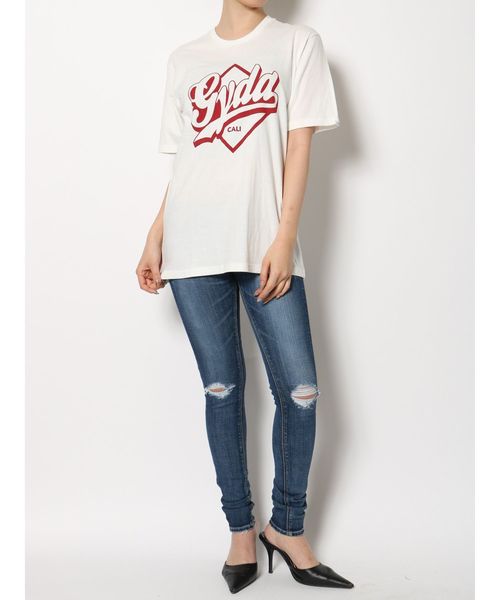 GYDA（ジェイダ）の「GYDA CALI Tシャツ（Tシャツ/カットソー・レディース・ブラック/ベージュ/グレー/オフホワイト・FREE）」の17枚目の写真