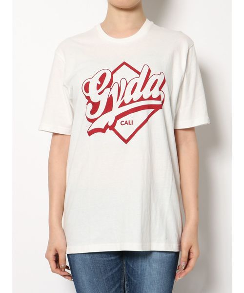 GYDA（ジェイダ）の「GYDA CALI Tシャツ（Tシャツ/カットソー・レディース・ブラック/ベージュ/グレー/オフホワイト・FREE）」の9枚目の写真