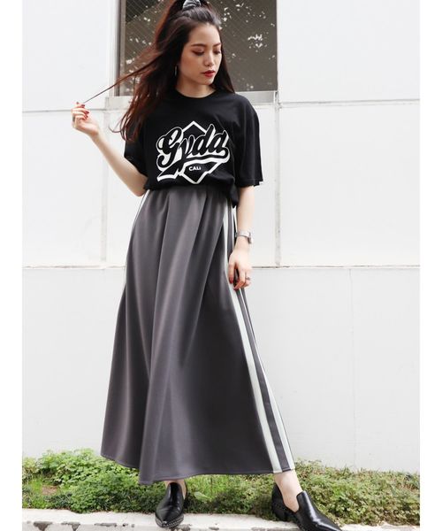 GYDA（ジェイダ）の「GYDA CALI Tシャツ（Tシャツ/カットソー・レディース・ブラック/ベージュ/グレー/オフホワイト・FREE）」の12枚目の写真