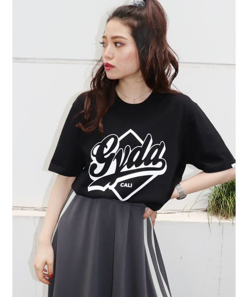 GYDA（ジェイダ）の「GYDA CALI Tシャツ（Tシャツ/カットソー・レディース・ブラック/ベージュ/グレー/オフホワイト・FREE）」の14枚目の写真