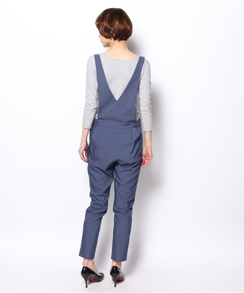 ELFORBR（エルフォーブル）の「テンセルサスペンダータックパンツ（その他パンツ・レディース・ネイビー/インディゴブルー/ブラック・38/36）」の11枚目の写真