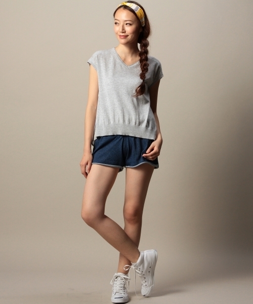 BEAUTY&YOUTH UNITED ARROWS（ビューティーアンドユースユナイテッドアローズ）の「BY soeur インディゴスウェットショーツ（その他パンツ・レディース・ネイビー・MEDIUM）」の6枚目の写真